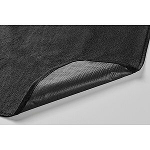 Polar fleece picnic blanket, black