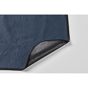 Polar fleece picnic blanket, blue