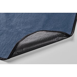 Polar fleece picnic blanket, blue