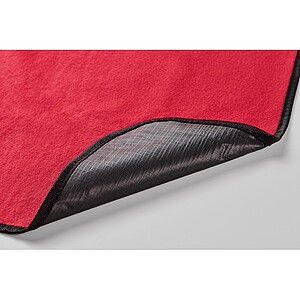 Polar fleece picnic blanket, red