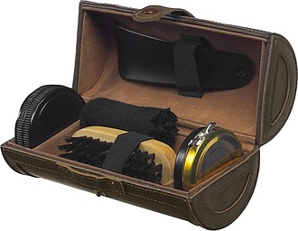 Polish set in deluxe PU caseBrown
