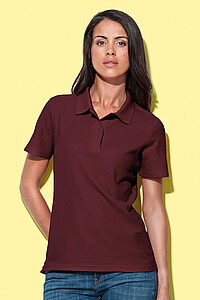 Polo shirt STEDMAN POLO WOMEN burgundy red, S