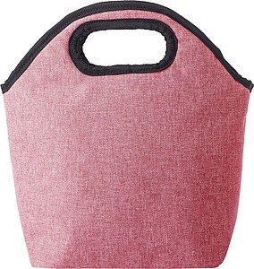 Polycanvas (600D) cooler bag with PEVA interior lining and zipper.