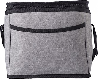 Polycanvas (600D) cooler bag with PEVA interior lining.
