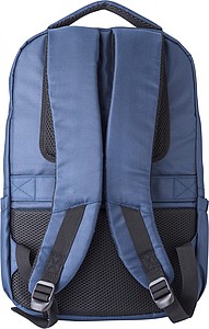 Polyester (1680D) backpack with 2 front pockets, and side pockets.