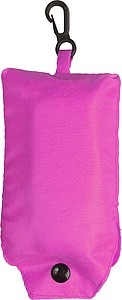 Polyester (190T) foldable shopping bag in a pouch with belt clip.