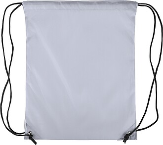 Polyester (210D) drawstring backpack, grey