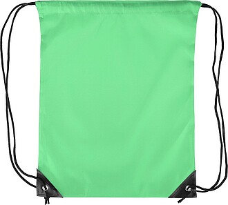 Polyester (210D) drawstring backpack, light green
