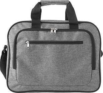Polyester (300D) laptop bag, with main compartment suitable for a 15 inch laptop