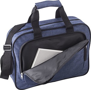 Polyester (300D) laptop bag, with main compartment suitable for a 15 inch laptop