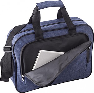 Polyester (300D) laptop bag, with main compartment suitable for a 15 inch laptop