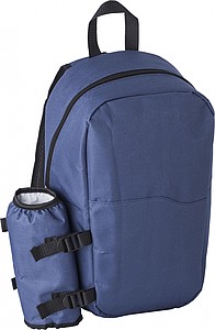 Polyester (600D) cooler backpack with PEVA interior lining.