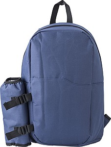Polyester (600D) cooler backpack with PEVA interior lining.