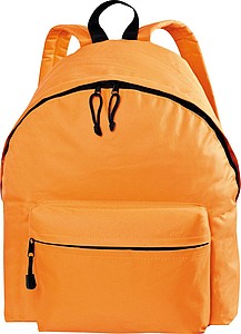 Polyester backpack, orange