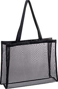 Polyester beach bag, black