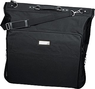 Polyester suit carrier, black