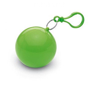 Poncho in round container, lime