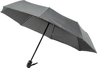 Pongee (180T) automatic, foldable umbrella with eight panels.