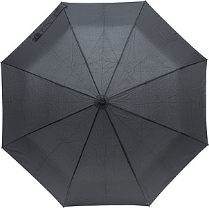 Pongee (190T) automatic, foldable umbrella with eight panels. Opens and closes automatically.