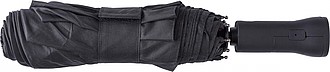 Pongee (190T) automatic, foldable umbrella with eight panels. Opens and closes automatically.