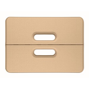 Portable foldable stool, beige