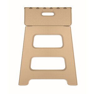 Portable foldable stool, beige