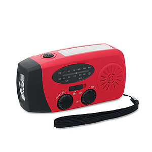 Portable radio with LED torch