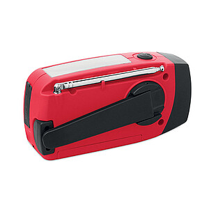 Portable radio with LED torch