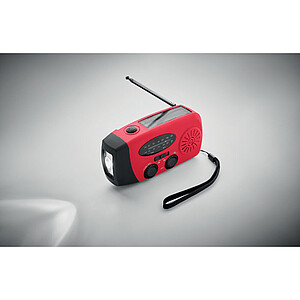 Portable radio with LED torch