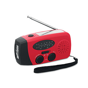 Portable radio with LED torch