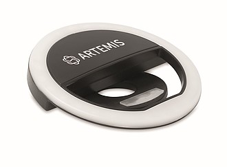 Portable selfie ring light