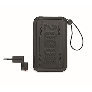 Power bank 20000 mAh in ABS, black