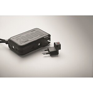 Power bank 20000 mAh in ABS, black