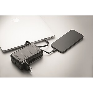 Power bank 20000 mAh in ABS, black