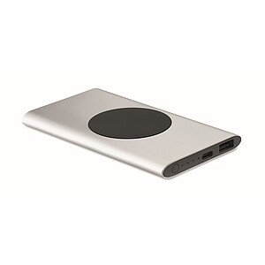 Power bank 5000mAh 15W, matt silver