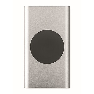 Power bank 5000mAh 15W, matt silver