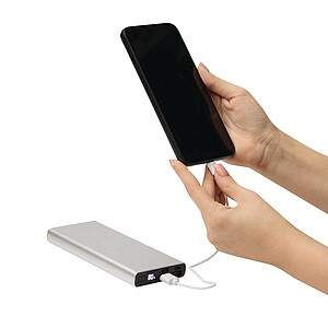 Powerbank 10.000 mAh, silver