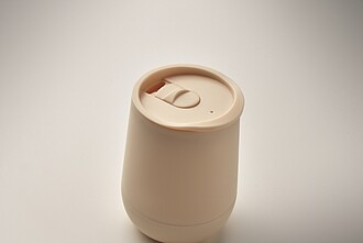 PP Double wall tumbler 300 ml, beige
