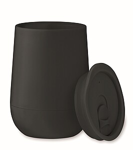 PP Double wall tumbler 300 ml, black
