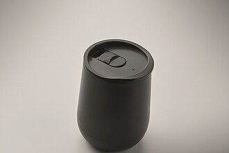PP Double wall tumbler 300 ml, black