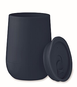 PP Double wall tumbler 300 ml, french navy