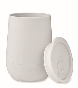 PP Double wall tumbler 300 ml, white