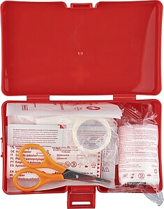PP first aid set Amina, red