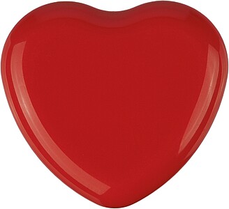 PP heart-shaped lip balm jar Ilja, red