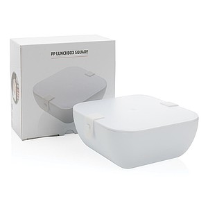 PP lunchbox square, white