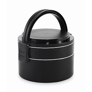 PP two-tier lunch box 950 ml, black