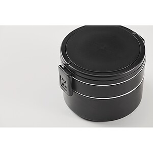 PP two-tier lunch box 950 ml, black