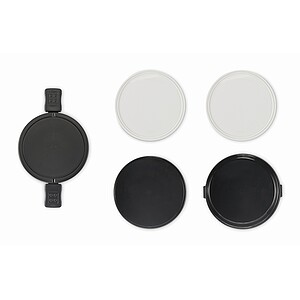 PP two-tier lunch box 950 ml, black