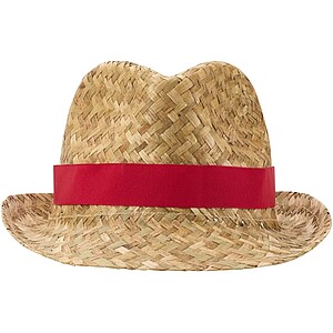 Pricus straw hat, red