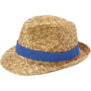 Pricus straw hat, royal blue